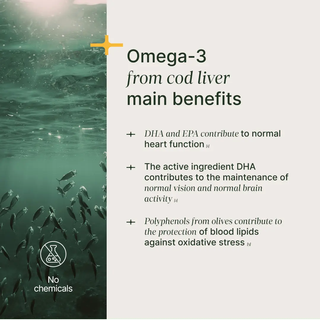 Daily F20 Complex y Omega 3 Cod Liver Oil - Pack de suplementos esenciales - paquete para 2 meses