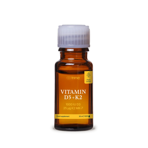 Vitamina D3 + K2, 1000 UI de D3 / 25 μg de K2-MK7