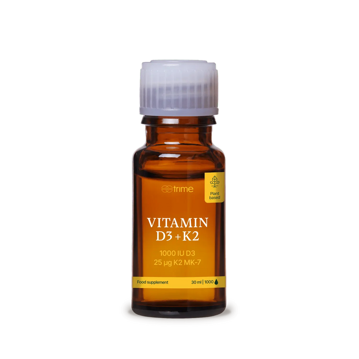 Vitamina D3 + K2, 1000 UI de D3 / 25 μg de K2-MK7