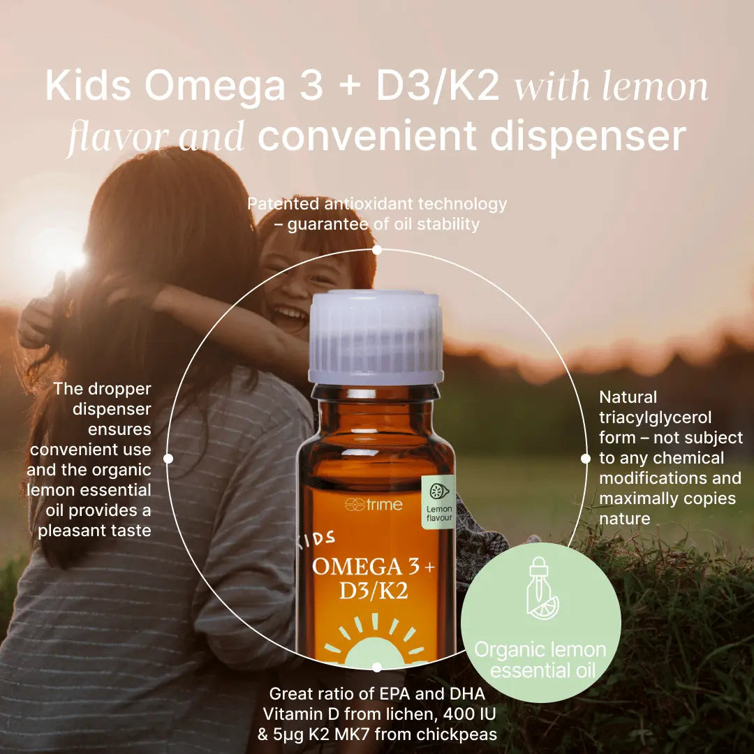Kids Omega 3 + D3/K2 - suplemento vegano para niños