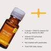 Vitamina D3 + K2, 1000 UI de D3 / 25 μg de K2-MK7
