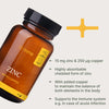 Zinc 15 mg + cobre