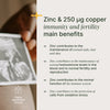 Zinc 15 mg + cobre